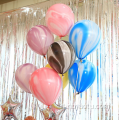 Happy Birthday Marble Rainbow Latex Ballion